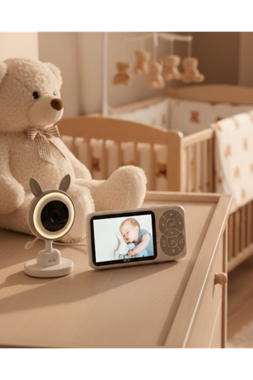 Gece Görüşlü Bebek Telsizi Besleme Hatırlatıcılı LCD Ekran
