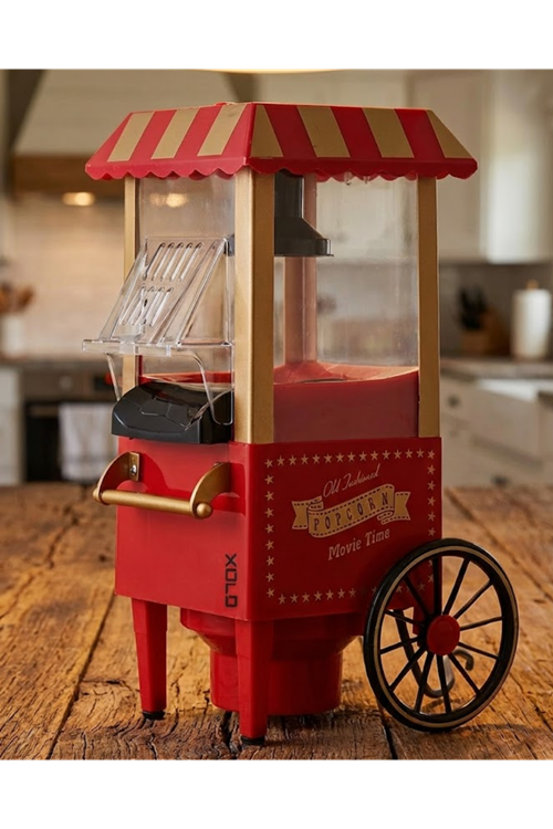5 Dakikada Popcorn Hazırlayan Yağsız Patlatma Makinesi