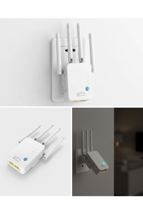 Kablosuz WiFi Tekrarlayıcı 300Mbps
