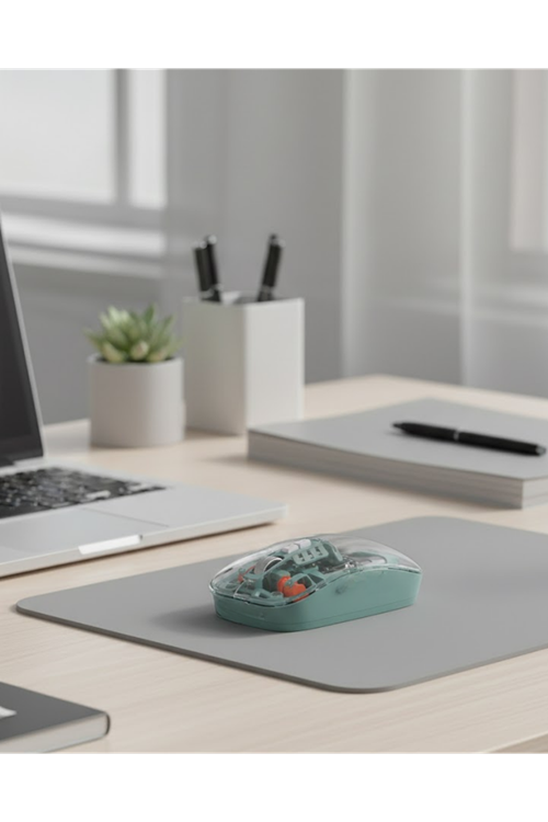 Çift Mod Bağlantılı Kablosuz Mouse Bluetooth ve USB Alıcılı