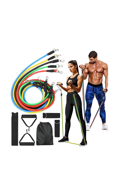 Full Body Antrenman İçin Kapı Arkası Spor Bandı ve Aksesuar Seti