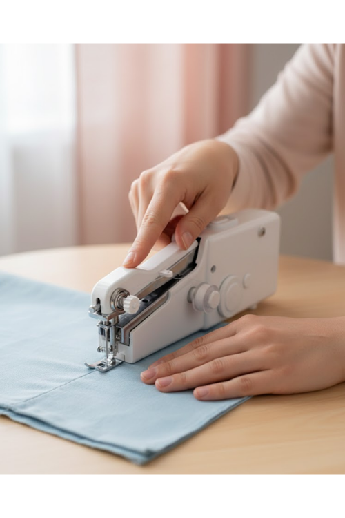 El Tipi Mini Dikiş Makinesi Perde ve Kıyafet Tamiri İçin