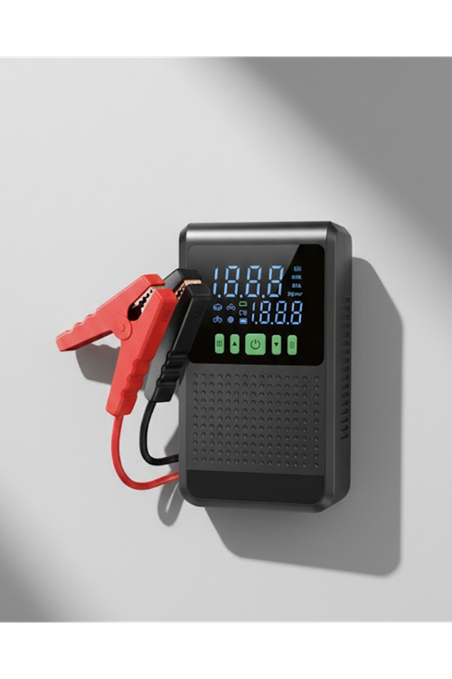 Taşınabilir Araç Akü Şarj Takviye Cihazı 150 PSI Dijital Kompresör