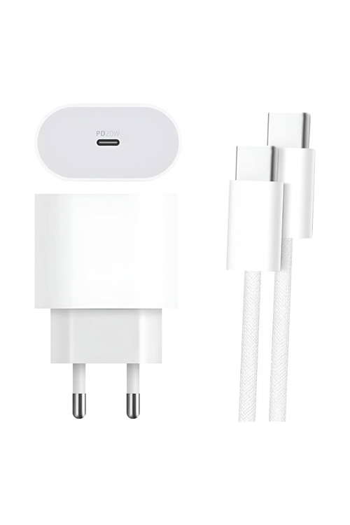 35W USB-C Hızlı Şarj Adaptörü Type-C to C Kablo Seti