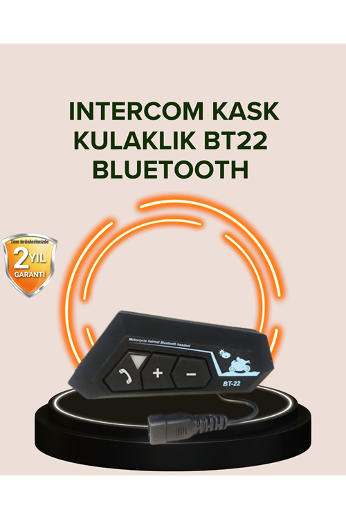 Bluetooth 5.0 Motosiklet Kask Kulaklık Eller Serbest ve Müzik Özellikli
