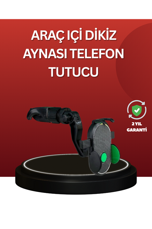 Ayarlanabilir Kıskaçlı Dikiz Aynası Telefon Tutucu Tüm Telefonlarla Uyumlu