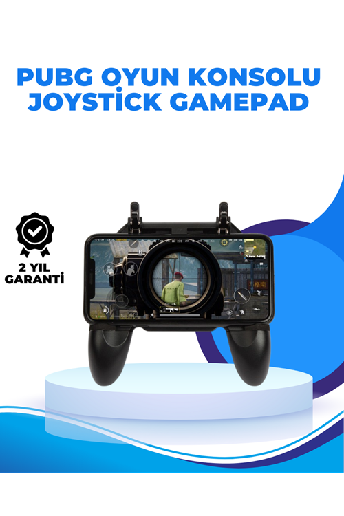 Joystickli ve Tetikleyicili PUBG Mobile Gamepad Oyun Kontrolcüsü