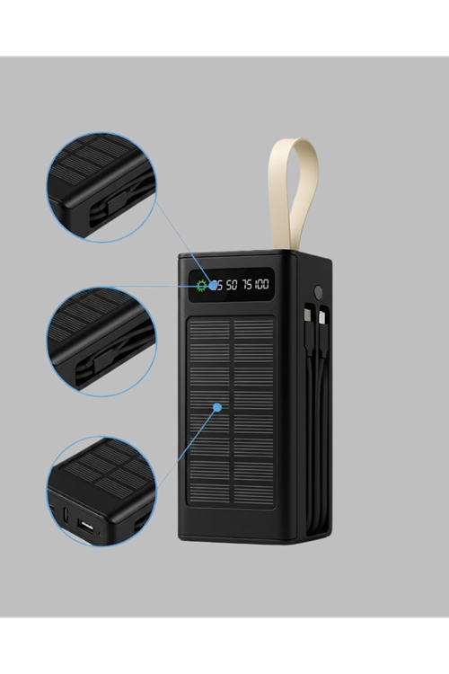 Kamp ve Outdoor Kullanıma Uygun Güneş Panelli Powerbank
