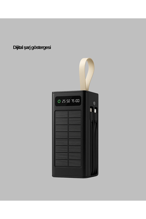 Taşınabilir Güneş Panelli Powerbank Çoklu Cihaz Şarj Destekli