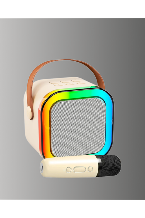 Bluetooth Karaoke Mikrofon ve Hoparlör Seti Taşınabilir