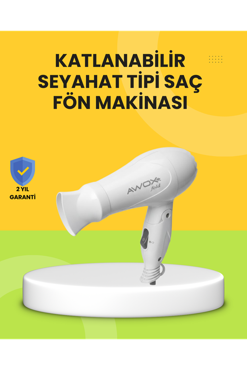 Katlanır Gövdeli Saç Kurutma Makinesi Ev ve Valiz Kullanımı