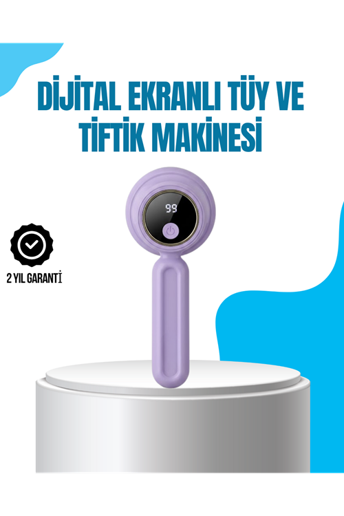 Şarjlı Tiftik Temizleme Makinesi Kablosuz Pratik Kullanım