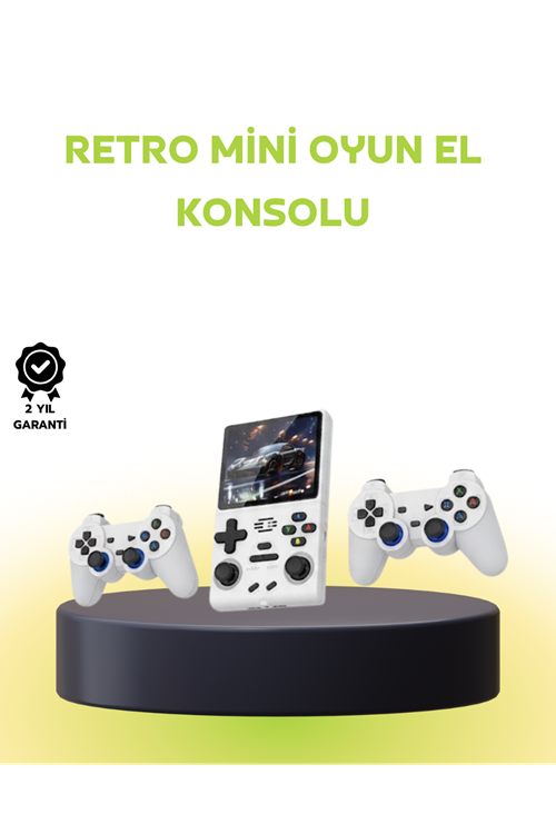Geniş Ekranlı Taşınabilir Retro Oyun Konsolu