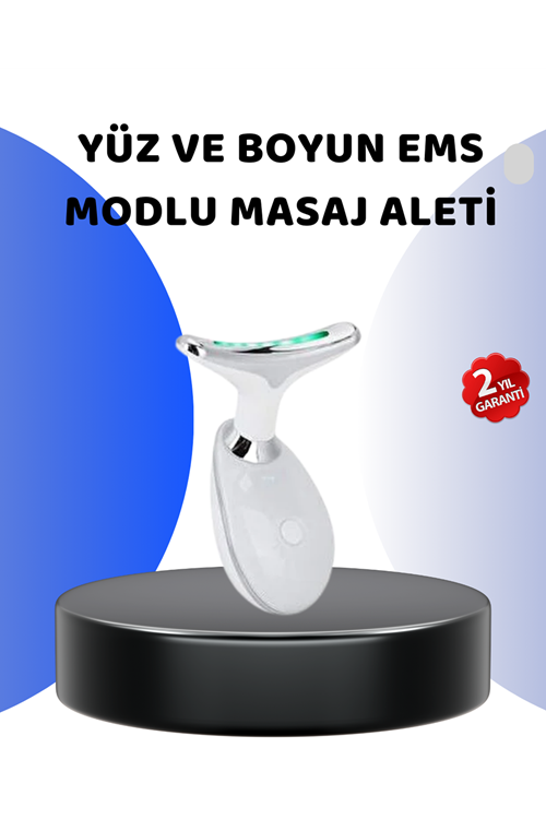 Yüz ve Boyun İçin LED Işık Terapili Bakım Cihazı