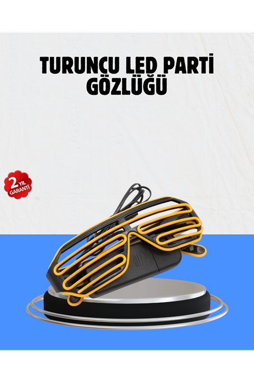 Kutlamalara Renk Katan LED Işıklı Parti Gözlüğü