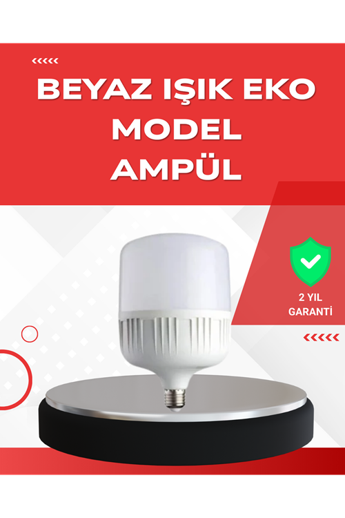 Elektrik Kesintileri İçin Şarjlı LED Ampul 30W E27 Beyaz Işık