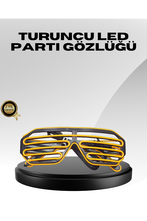 Işıklı Tasarımlı LED Gözlük Eğlence Aksesuarı
