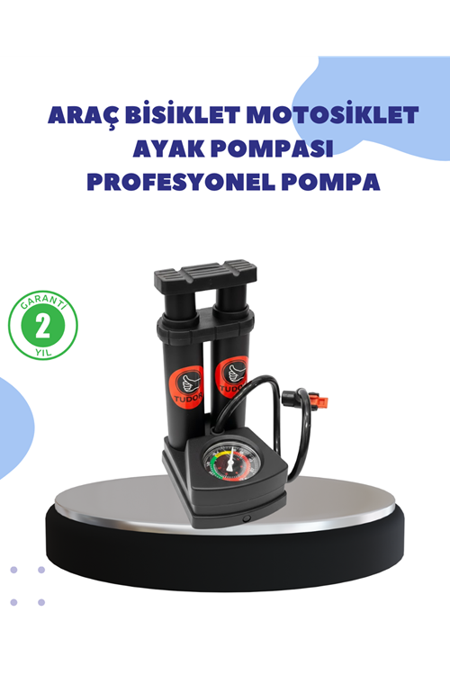 Çok Amaçlı Ayaklı Lastik Pompası Yüksek Hassasiyetli