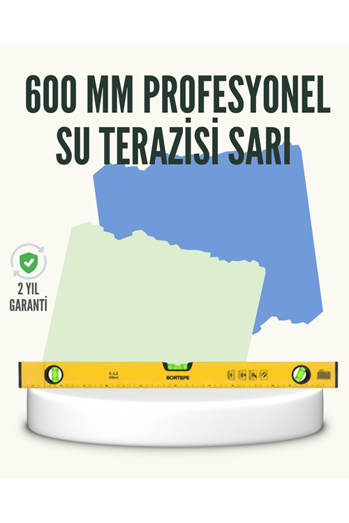 Profesyonel 600 mm Su Terazisi Duvar ve Montaj İşleri İçin
