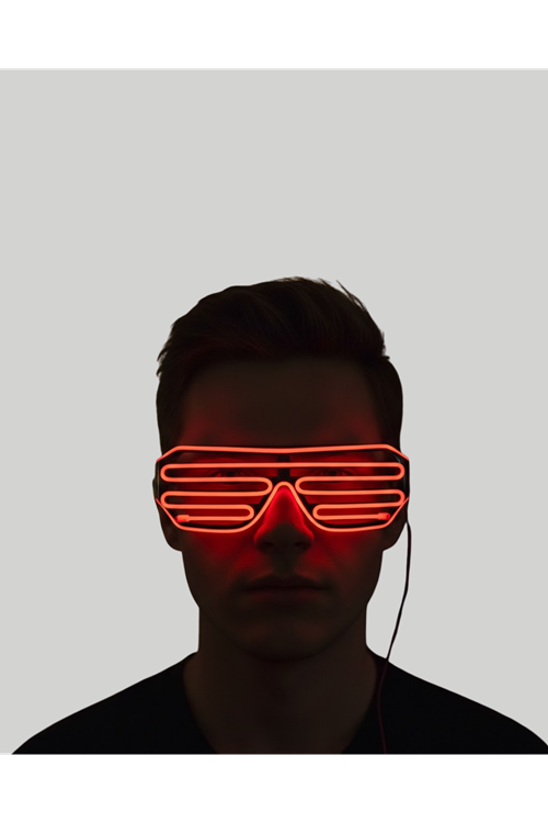 NEON GÖZLÜK KIRMIZI