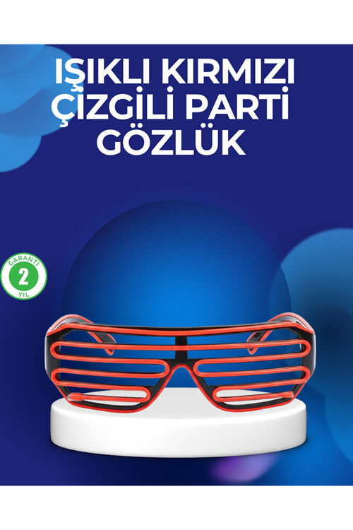 Parti ve Festival Aksesuarı LED Işıklı Gözlük
