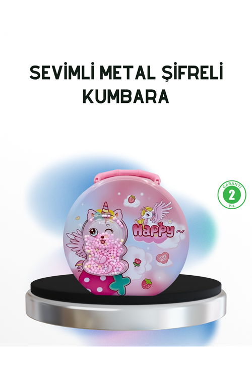Anahtarlı Çocuk Para Kasası Eğitici ve Dekoratif Tasarım