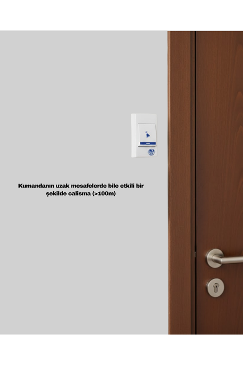 Kolay Kullanımlı Kablosuz Kapı Zili Şık ve Sade Tasarım