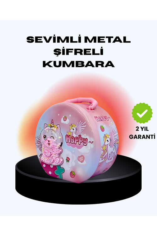 Mini Çocuk Para Kasası Gizli Saklama ve Birikim Kutusu