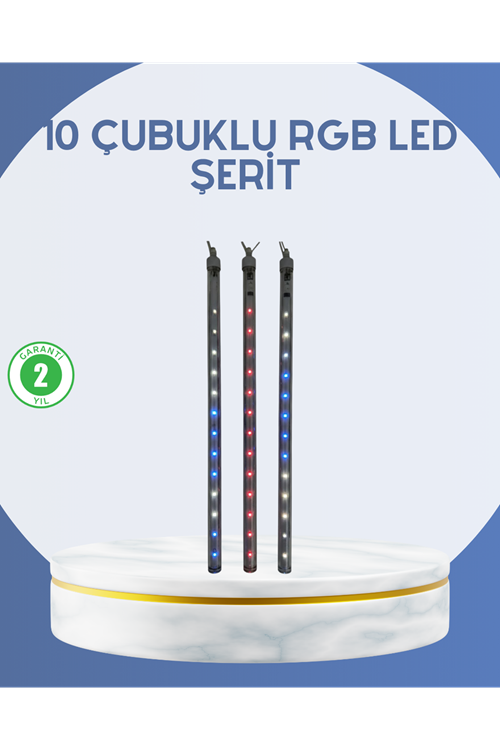 Dış Mekan LED Kayan Yıldız Işığı 10 Çubuk Aydınlatma