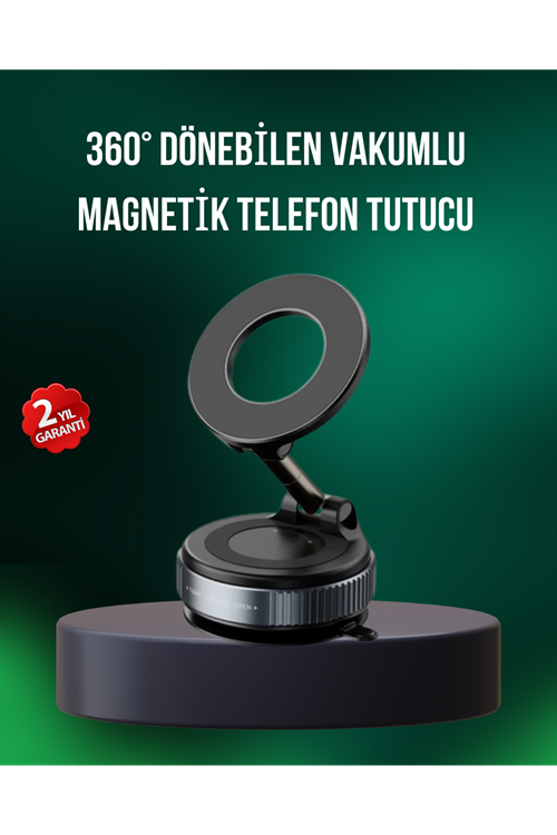 Alüminyum Gövdeli Manyetik Araç İçi Telefon Tutucu