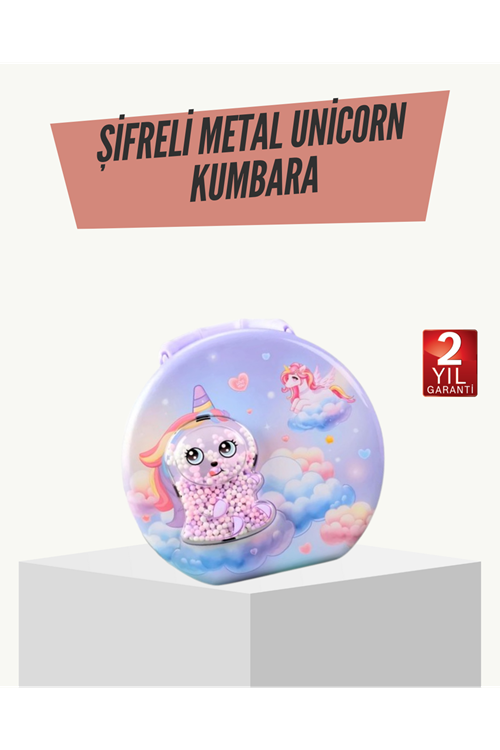 Eğitici Şifreli Çocuk Para Kasası Dayanıklı Metal