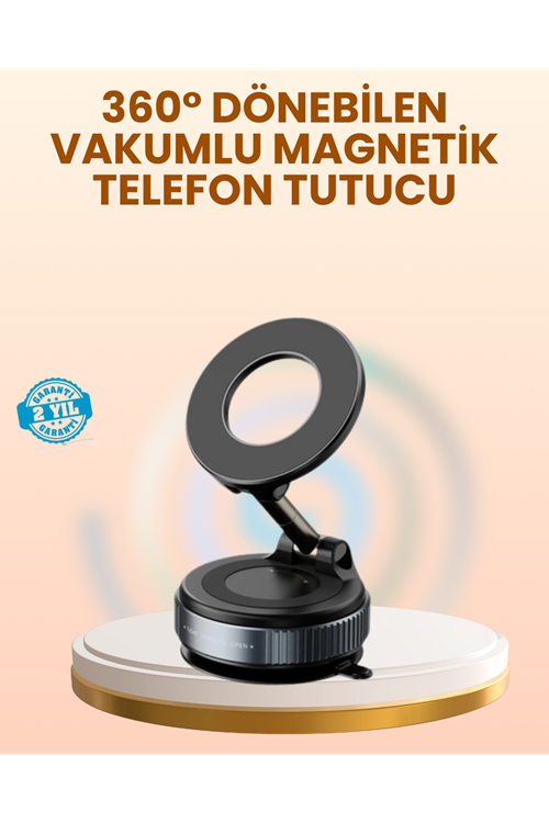 Vakumlu Manyetik Araç Telefon Tutucu Güçlü Tutuş