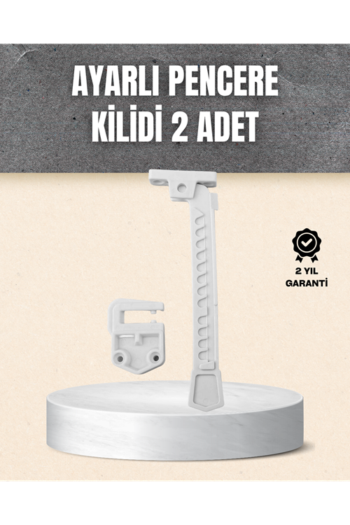 Kolay Montajlı Pencere Açılma Sınırlayıcı 2’li Set