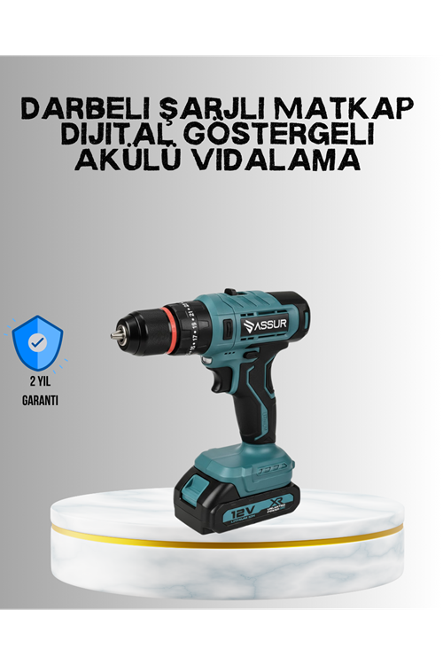 18 Parça Profesyonel Şarjlı Matkap Vidalama