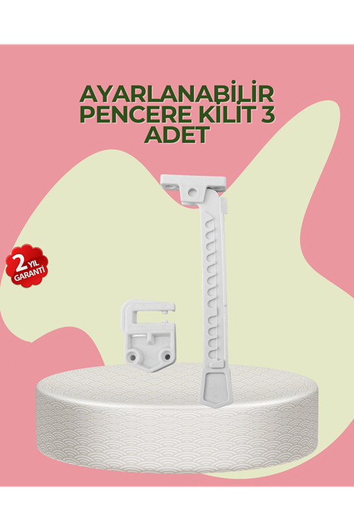 Cam Pencere Açılma Kontrol Kilidi Kolay Montaj 3’lü