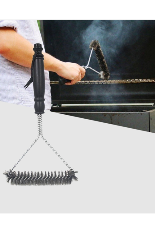 Barbekü ve Mangal İçin Tel Izgara Temizleyici Fırça