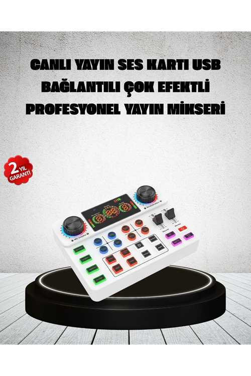 Canlı Yayın ve Karaoke İçin Profesyonel Ses Kartı Bluetooth Destekli