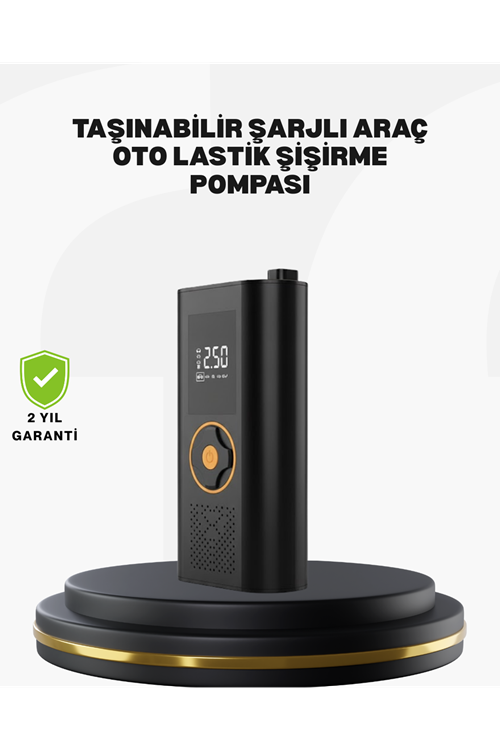 Taşınabilir Dijital Lastik Şişirme Cihazı Güvenli ve Pratik Kullanım