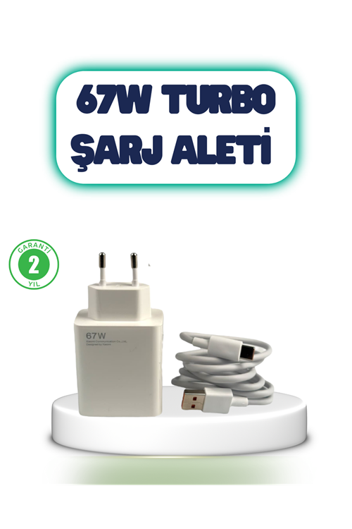 67 Watt Hızlı Şarj Aleti Poco F2 F3 F4 Uyumlu