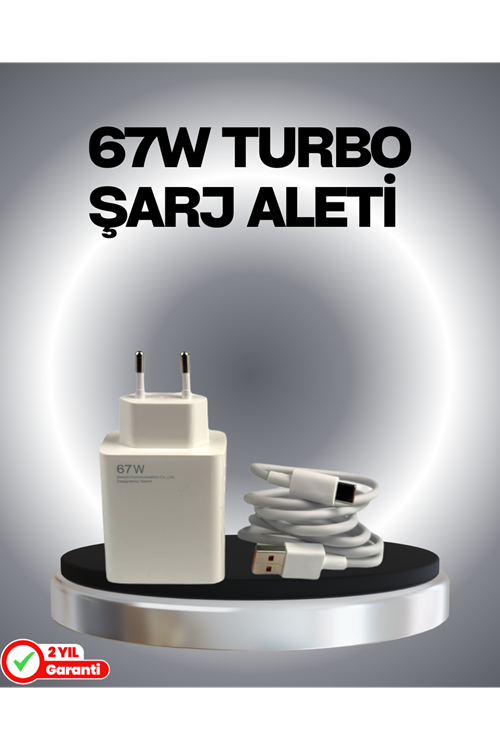 67 Watt Güvenli Hızlı Şarj Adaptörü Samsung M31 M33 M51 Uyumlu