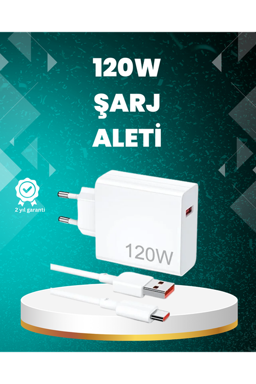 120 Watt Güçlü Hızlı Şarj Adaptörü Huawei P30 P40 Mate 20 Pro Uyumlu