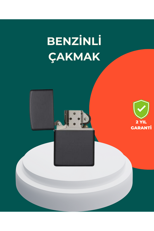 Çakmak Parlak Siyah Doldurulabilir Hedyelik Eşya