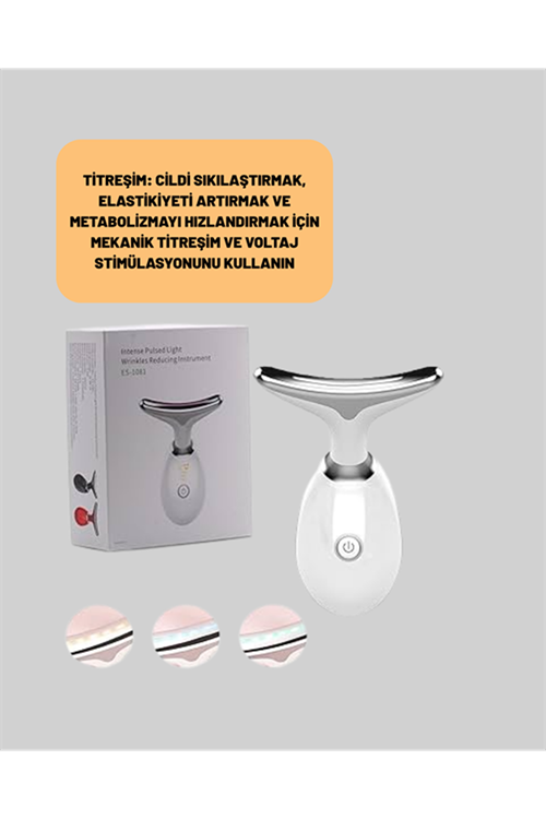 Şarjlı Akıllı Cilt Temizleme ve Nemlendirme Cihazı – 500 mAh, Otomatik Kapanma ve EMS Modlu