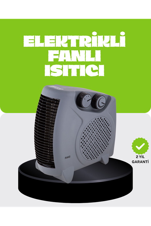 Güvenli Elektrikli Fanlı Isıtıcı Termostatlı Hızlı Isıtma