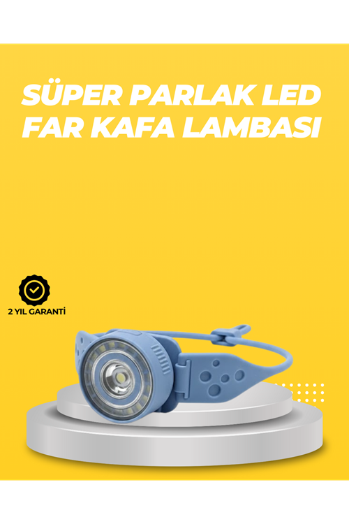 Kampçı Kafa Lambası Su Geçirmez Çok Modlu LED