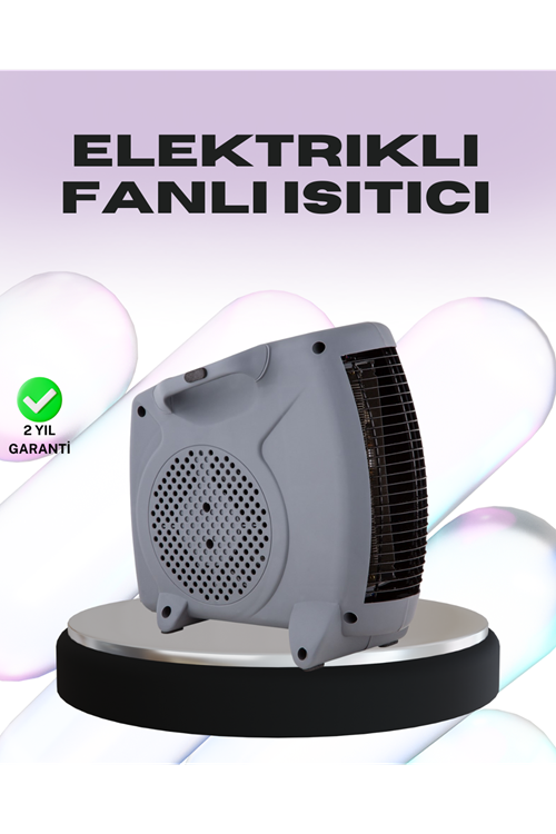 Taşınabilir Fanlı Isıtıcı Elektrikli Termik Korumalı Oda Isıtıcı
