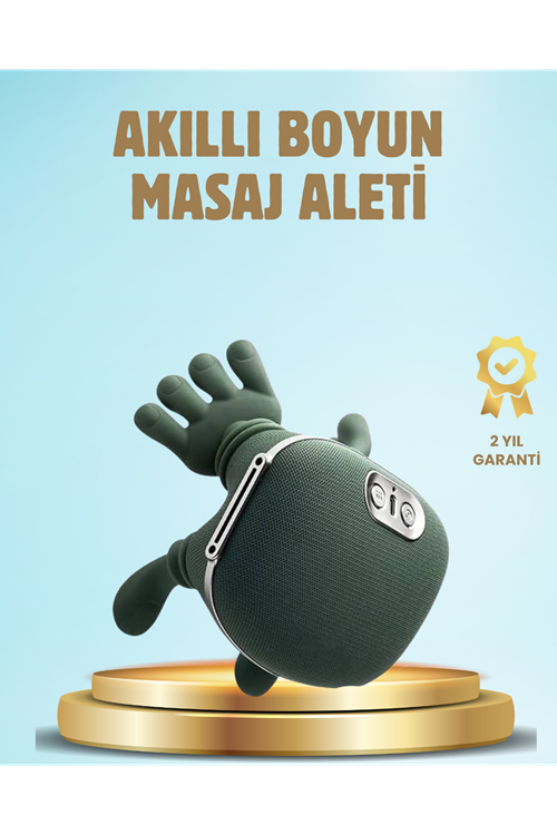 Isıtmalı Boyun ve Omuz Masaj Aleti Kablosuz Rahatlatıcı