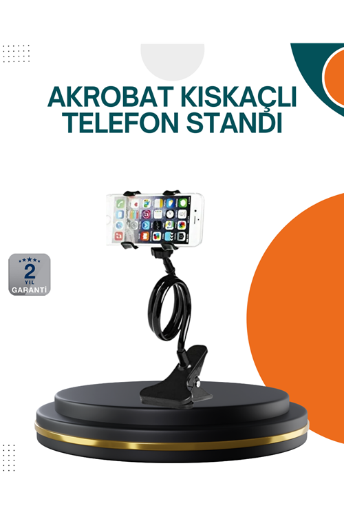 Eller Serbest Kullanım Sağlayan Masaüstü Telefon Tutucu