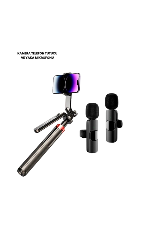 NPL2S TRİPOT +K11 YAKA MİKROFONU SET