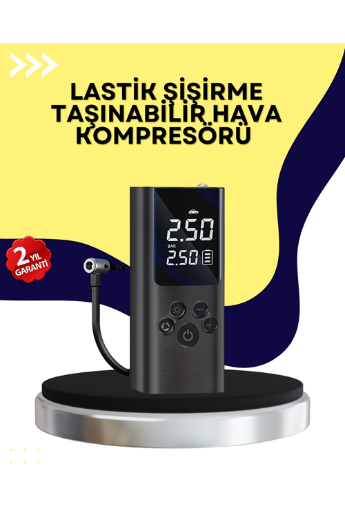 Otomatik Kapanmalı Dijital Lastik Şişirme Pompası